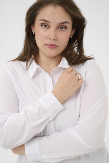 Kaffe Curve Laina Shirt Optical White - Triiksärgid - 