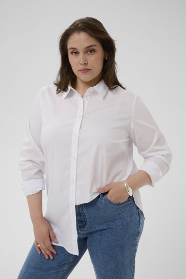 Kaffe Curve Laina Shirt Optical White - Triiksärgid - 