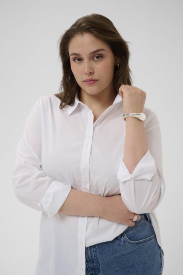 Kaffe Curve Laina Shirt Optical White - Triiksärgid - 