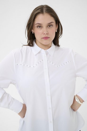 Kaffe Curve Janni Shirt Optical White - Triiksärgid - 
