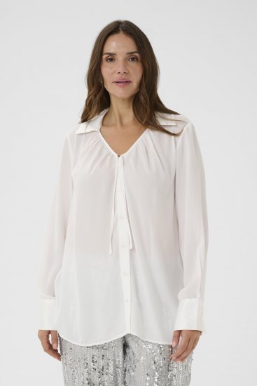 Kaffe Curve Gina Shirt White - Triiksärgid - 