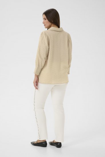 Kaffe Curve Penelopia Shirt Feather Grey - Triiksärgid - 