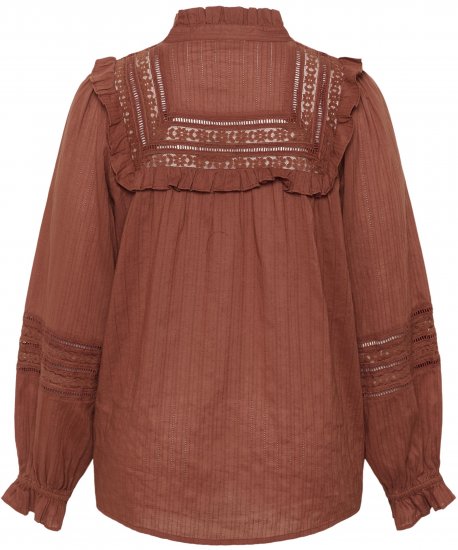 Kaffe Curve Jessa Shirt Henna Brown - Pluusid & tuunikad - 