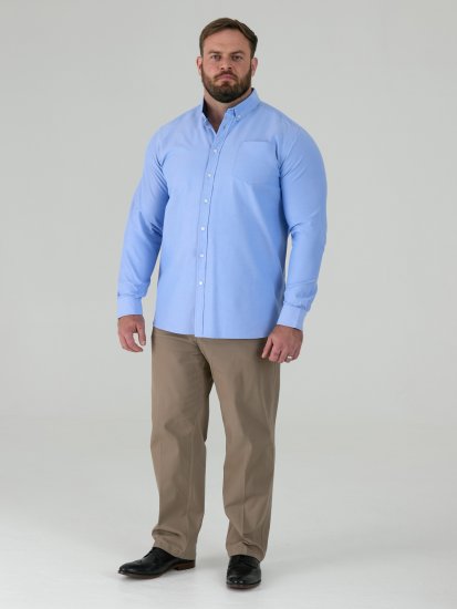 D555 Richard Pikkade Varrukatega Oxford-Särk TALL Taevasinine - TALL särgid - 