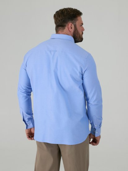 D555 Richard Pikkade Varrukatega Oxford-Särk TALL Taevasinine - TALL särgid - 