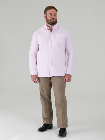 D555 Richard Pikkade Varrukatega Oxford-Särk TALL Roosa - TALL särgid - 