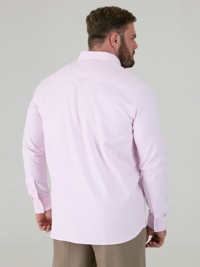 D555 Richard Pikkade Varrukatega Oxford-Särk TALL Roosa - TALL särgid - 