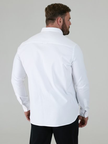 D555 Richard Pikkade Varrukatega Oxford-Särk TALL Valge - TALL särgid - 