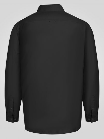 D555 Richard Pikkade Varrukatega Oxford-Särk TALL Must - TALL särgid - 