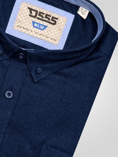 D555 Richard Pikkade Varrukatega Oxford-Särk TALL Tumesinine - TALL särgid - 