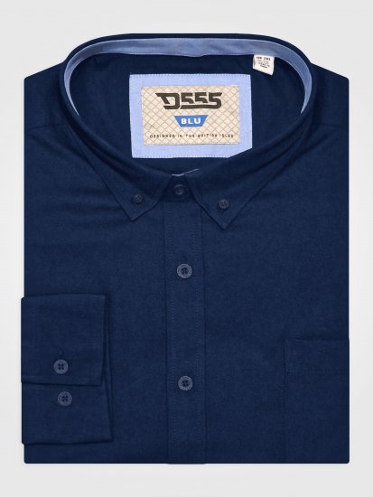 D555 Richard Pikkade Varrukatega Oxford-Särk TALL Tumesinine - TALL särgid - 