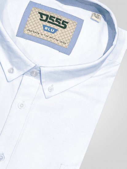 D555 Richard Pikkade Varrukatega Oxford-Särk TALL Valge - TALL särgid - 