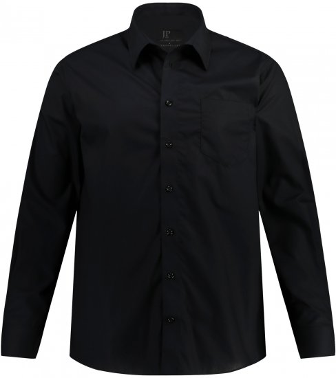 JP1880 Comfort Fit with Chest Pocket Shirt TALL Black - TALL särgid - 