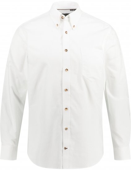 JP1880 Shirt Modern Fit Traditional Stag Horn White - Särgid - Meeste suured särgid 2XL – 8XL