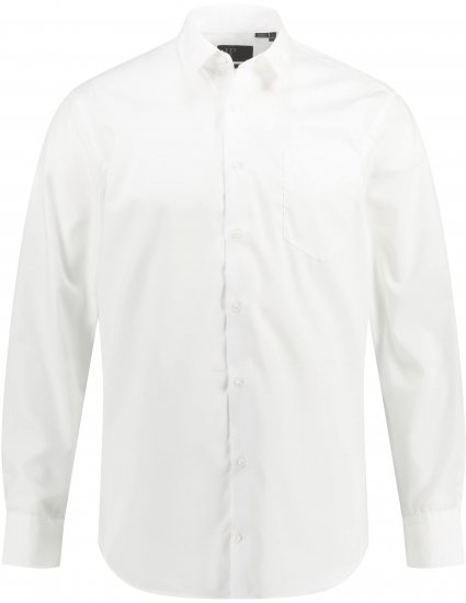 JP1880 Shirt Business Modern Fit White TALL - MEESTERIIDED MT-6XLT - Pikad meeste riided