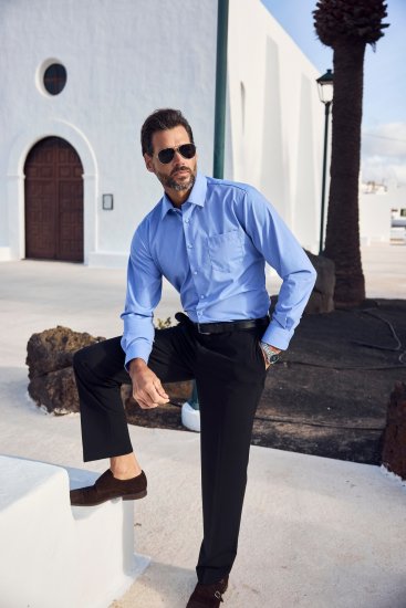 JP1880 Shirt Business Comfort Fit Light Blue TALL - MEESTERIIDED MT-6XLT - Pikad meeste riided