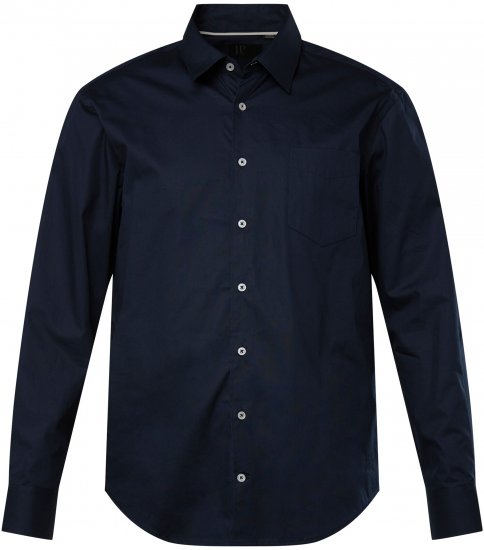 JP1880 Shirt Long Sleeve Modern Fit Navy Blue TALL - MEESTERIIDED MT-6XLT - Pikad meeste riided