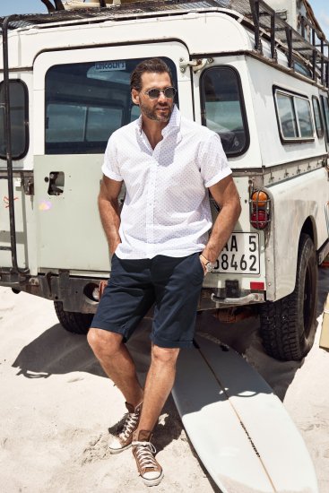 JP1880 Business Modern Fit Short Sleeve Shirt TALL Off-White - TALL särgid - 