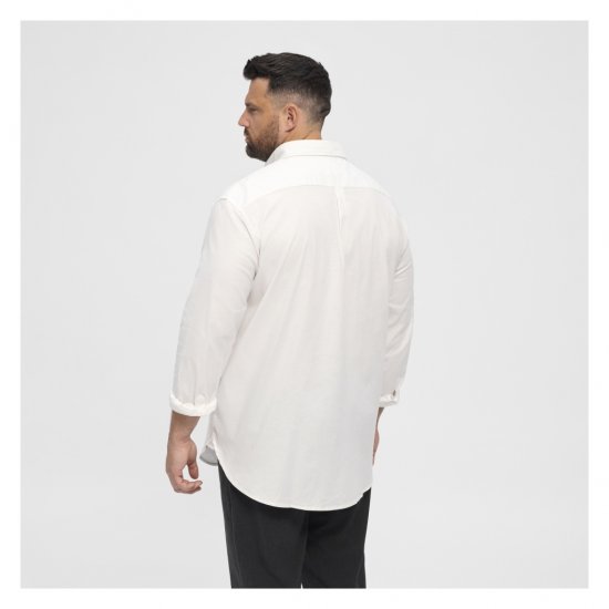 North Latitude Oxford Shirt White - Särgid - Meeste suured särgid 2XL – 8XL