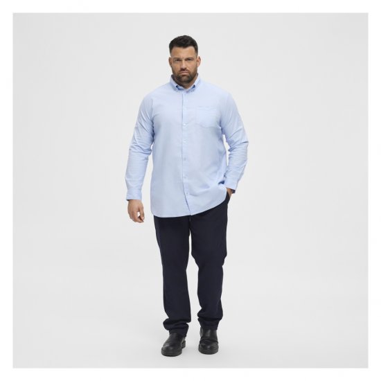 North Latitude Oxford Shirt Light Blue - Särgid - Meeste suured särgid 2XL – 8XL