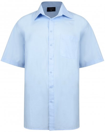 Espionage SH147 Shirt Short Sleeve Blue - Särgid - Meeste suured särgid 2XL – 8XL