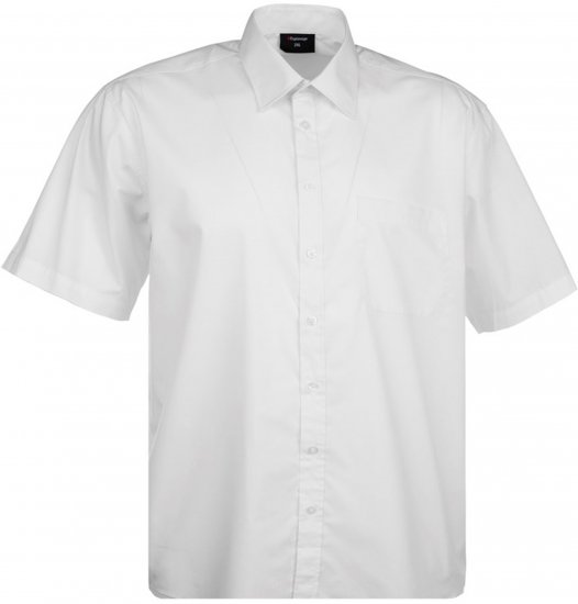 Espionage SH149 Short Sleeve Shirt White - Särgid - Meeste suured särgid 2XL – 8XL