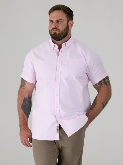 D555 James Lühikeste Varrukatega Oxford-Särk TALL Roosa - TALL särgid - 