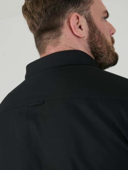 D555 James Lühikeste Varrukatega Oxford-Särk TALL Must - TALL särgid - 