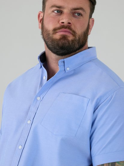 D555 James Lühikeste Varrukatega Oxford-Särk TALL Taevasinine - TALL särgid - 