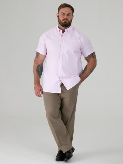 D555 James Lühikeste Varrukatega Oxford-Särk TALL Roosa - TALL särgid - 