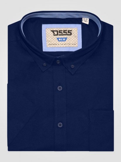 D555 James Lühikeste Varrukatega Oxford-Särk TALL Tumesinine - TALL särgid - 