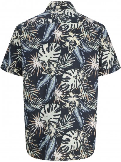 Jack & Jones Honolulu Short Sleeve Resort Shirt Black - Särgid - Meeste suured särgid 2XL – 8XL