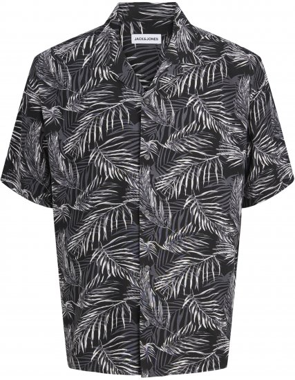 Jack & Jones Jeff Resort Short Sleeve Shirt Black - Särgid - Meeste suured särgid 2XL – 8XL