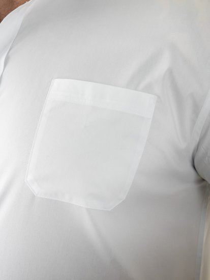 D555 Lucas Plekikindel Triikimisvaba Veniv Lühikeste Varrukatega Särk Valge - Särgid - Meeste suured särgid 2XL – 8XL