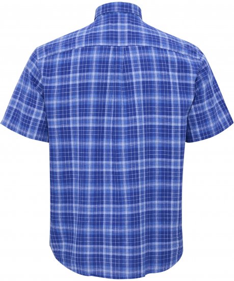 North Latitude 51145 Checked Short Sleeve Shirt Cobolt Blue - Lühikeste varrukatega särgid - Meeste Lühikeste varrukatega särgid 