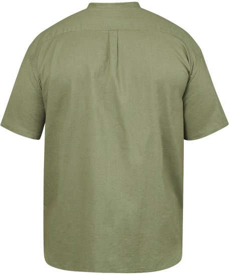 North Latitude 61109 Lühikeste Varrukatega Särk Püstkraega Oliivroheline - Särgid - Meeste suured särgid 2XL – 8XL