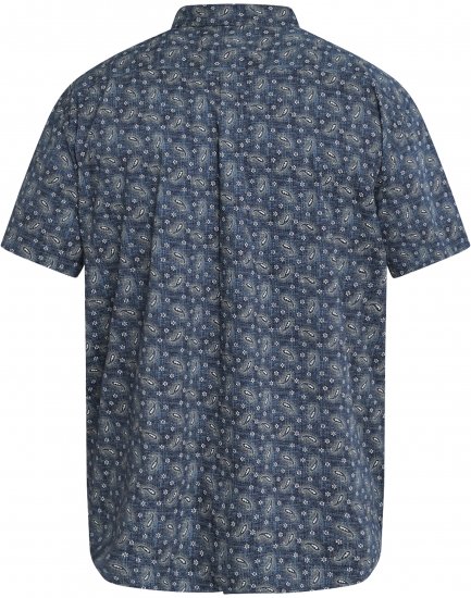 North Latitude 61112 Üleni Trükimustriga Stretch-Särk Tumesinine - Särgid - Meeste suured särgid 2XL – 8XL