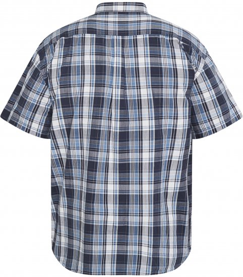 North Latitude 61115 Ruuduline Särk Extra-Pika Kereosaga Tumesinine - Särgid - Meeste suured särgid 2XL – 8XL