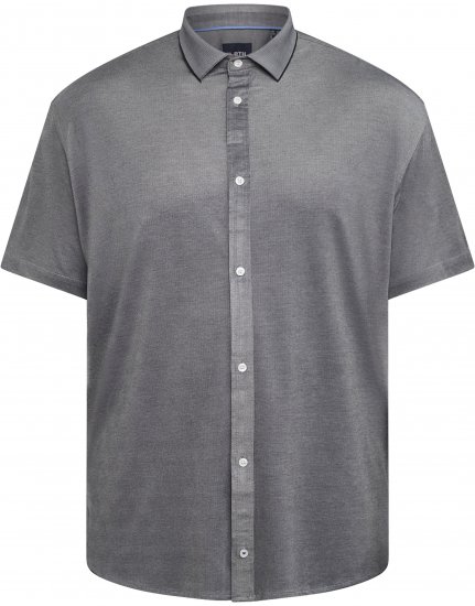 North Latitude 61116 Meleeritud Piqué Lühikeste Varrukatega Särk Hall - Polosärgid - Meeste suured polosärgid 2XL – 8XL