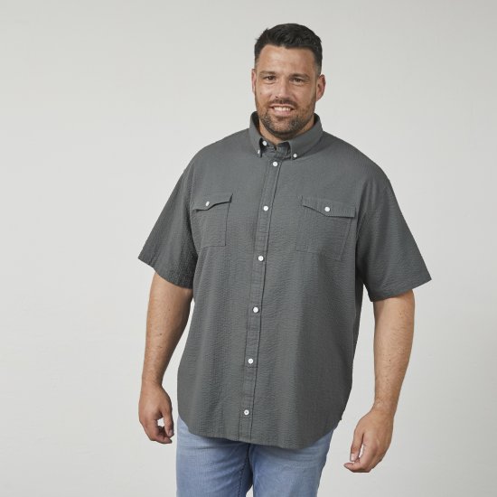 North Latitude 61306 Lühikeste Varrukatega Ülesärk Tumeroheline - Särgid - Meeste suured särgid 2XL – 8XL