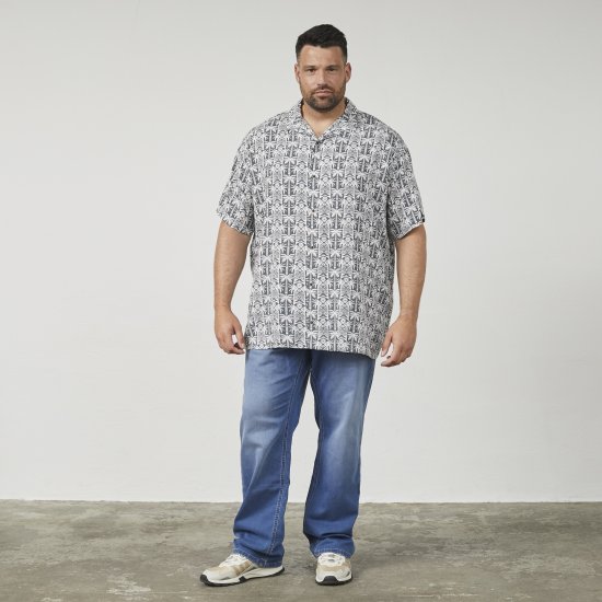 North Latitude 61313 Viskoossärk Kuuba Kraega Hall - Särgid - Meeste suured särgid 2XL – 8XL