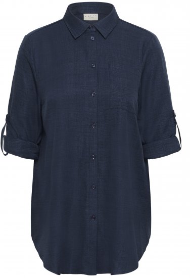 Kaffe Curve Ellie Shirt Tunic Moon Indigo Blue - Tuunikad - 