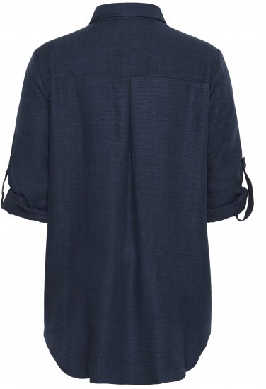 Kaffe Curve Ellie Shirt Tunic Moon Indigo Blue - Tuunikad - 