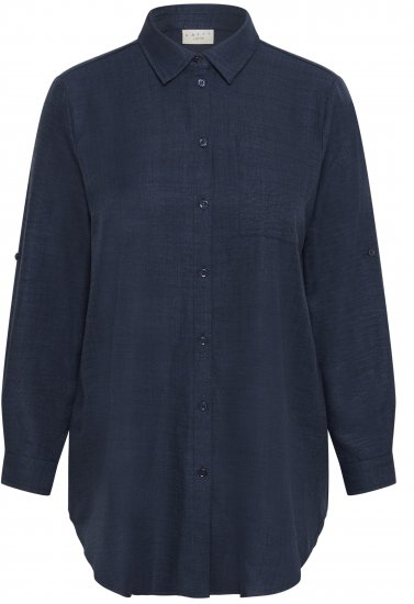 Kaffe Curve Ellie Shirt Tunic Moon Indigo Blue - Tuunikad - 