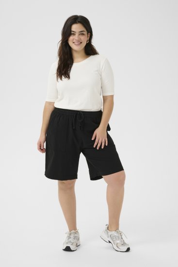 Kaffe Curve Nana Liah Lühikesed püksid Must - Teksad & Püksid Suuremates Suurustes – Plus Size - 