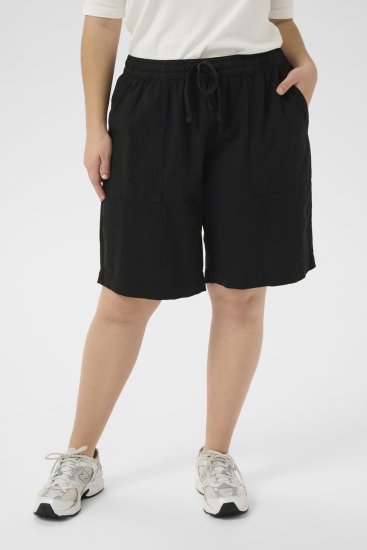 Kaffe Curve Nana Liah Lühikesed püksid Must - Teksad & Püksid Suuremates Suurustes – Plus Size - 