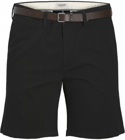 Jack & Jones Stadam Belted Chino Shorts Black - Lühikesed püksid - Lühikesed Püksid suured suurused: W40-W60