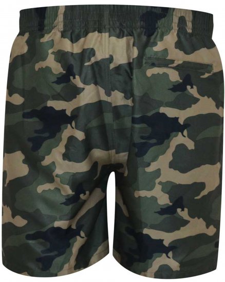 D555 Kody Camo Printed Swimshorts Khaki - Ujumispüksid - Meeste Suured Ujumispüksid