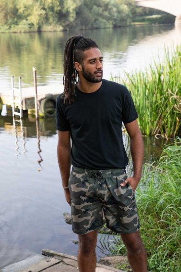 D555 Kody Camo Printed Swimshorts Khaki - Ujumispüksid - Meeste Suured Ujumispüksid