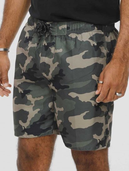 D555 Kody Camo Printed Swimshorts Khaki - Ujumispüksid - Meeste Suured Ujumispüksid